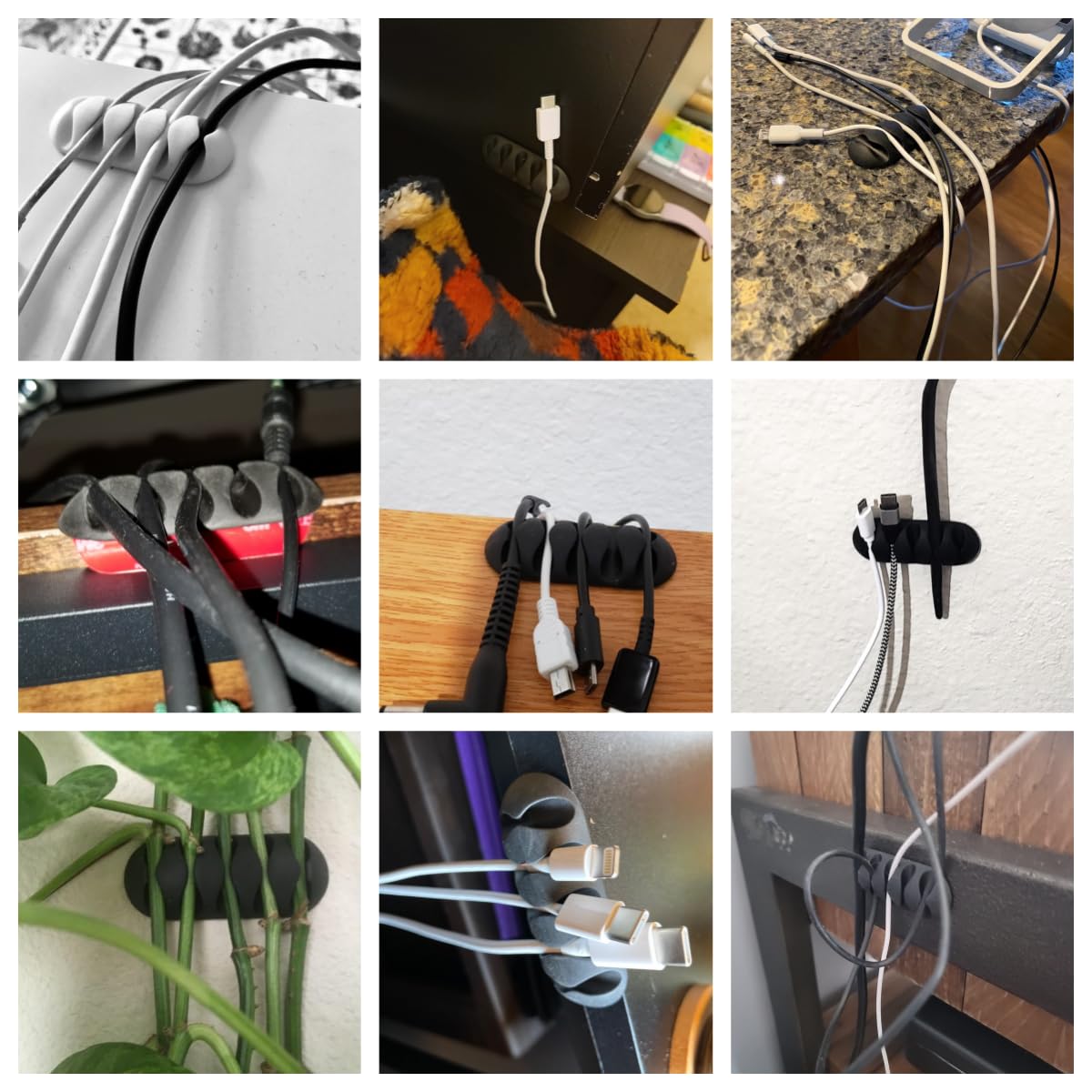 Foto 7 | Organizador De Cables Para Gestión De Cables O-hill Desk Paquete De 16 Unidades Blanco - Venta Internacional