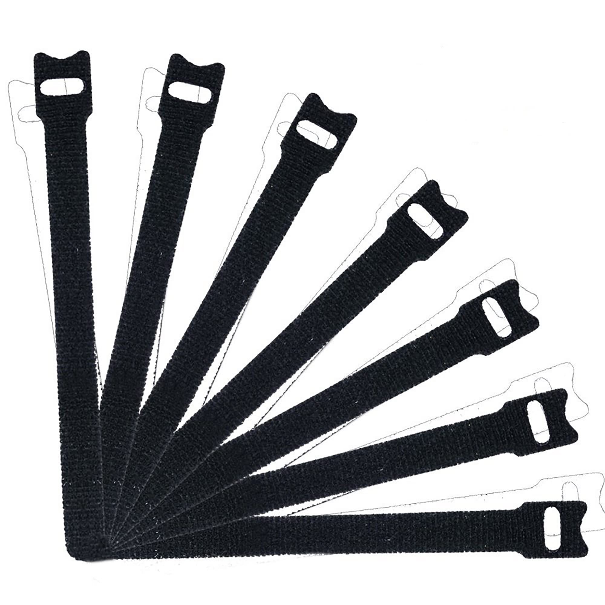 Foto 2 pulgar | Cinchos para Cables Jewoster Negras Paquete de 50 Piezas 20 cm - Venta Internacional