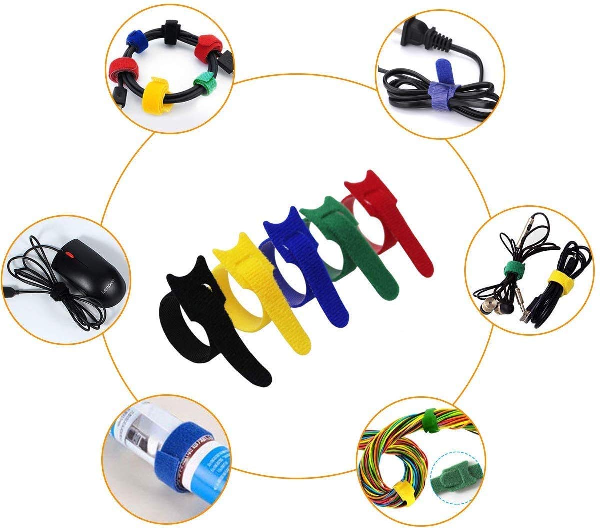 Foto 7 pulgar | Cinchos para Cables Jewoster Negras Paquete de 50 Piezas 20 cm - Venta Internacional
