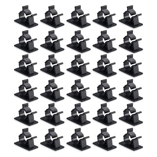 Foto 1 | Clips De Nailon Autoadhesivos Viaky Negros 30 Unidades - Venta Internacional