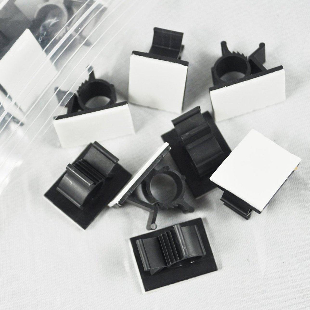 Foto 7 pulgar | Clips De Nailon Autoadhesivos Viaky Negros 30 Unidades - Venta Internacional