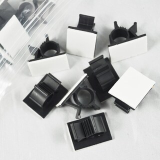Foto 6 | Clips De Nailon Autoadhesivos Viaky Negros 30 Unidades - Venta Internacional