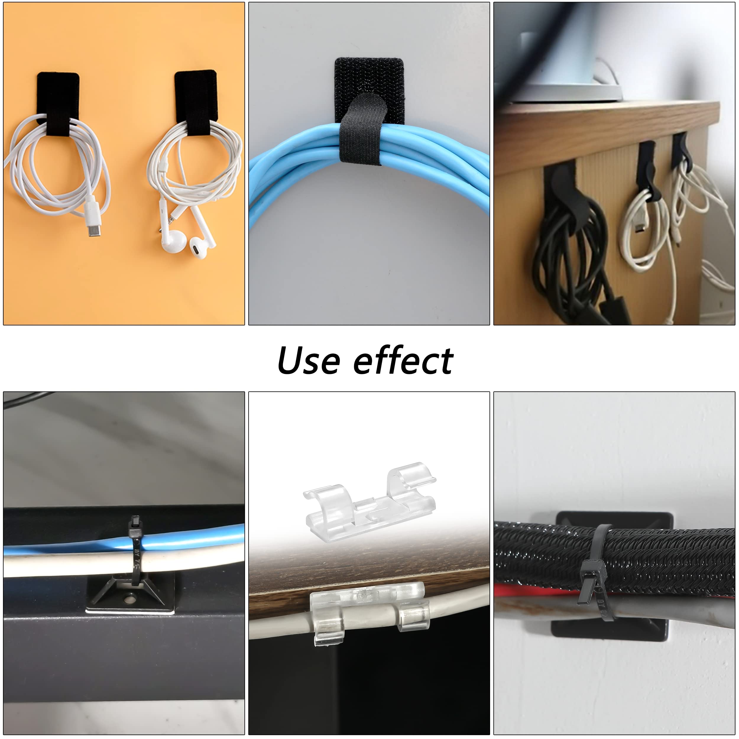 Foto 7 pulgar | Kit Organizador De Gestión De Cables Hebba 173 Piezas Con Funda Para Cables - Venta Internacional