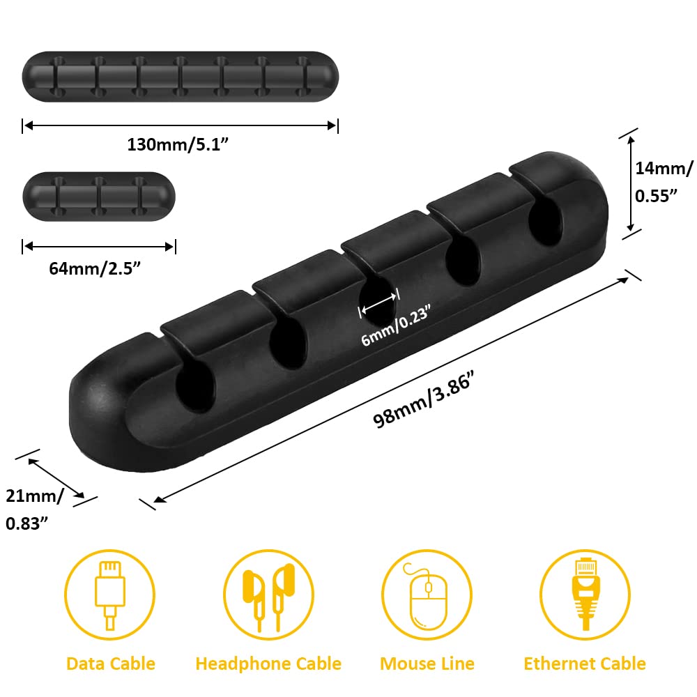 Foto 4 pulgar | Organizador de Cables Baskiss Clips 3 Piezas - Venta Internacional