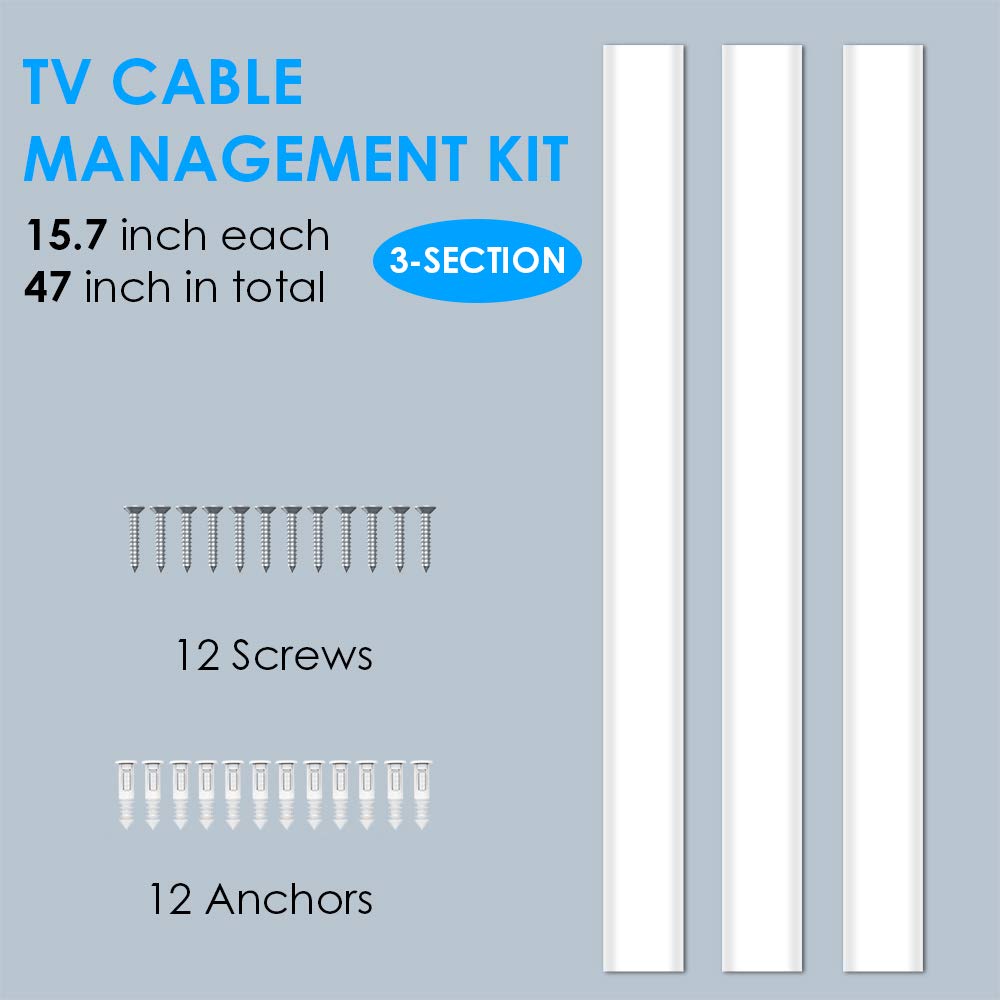 Foto 4 pulgar | Ocultador de Cables Yecaye Blanco de 47'' - Venta Internacional