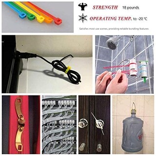 Foto 6 | Bridas Yi-gog Multiusos, Nailon De Varios Colores 1200 Unidades - Venta Internacional