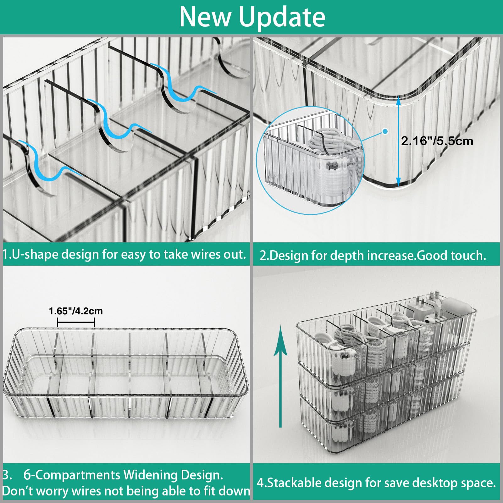 Foto 3 | 2 Cajas Organizadoras de Cables + 20 Correas Tamomic - Venta Internacional