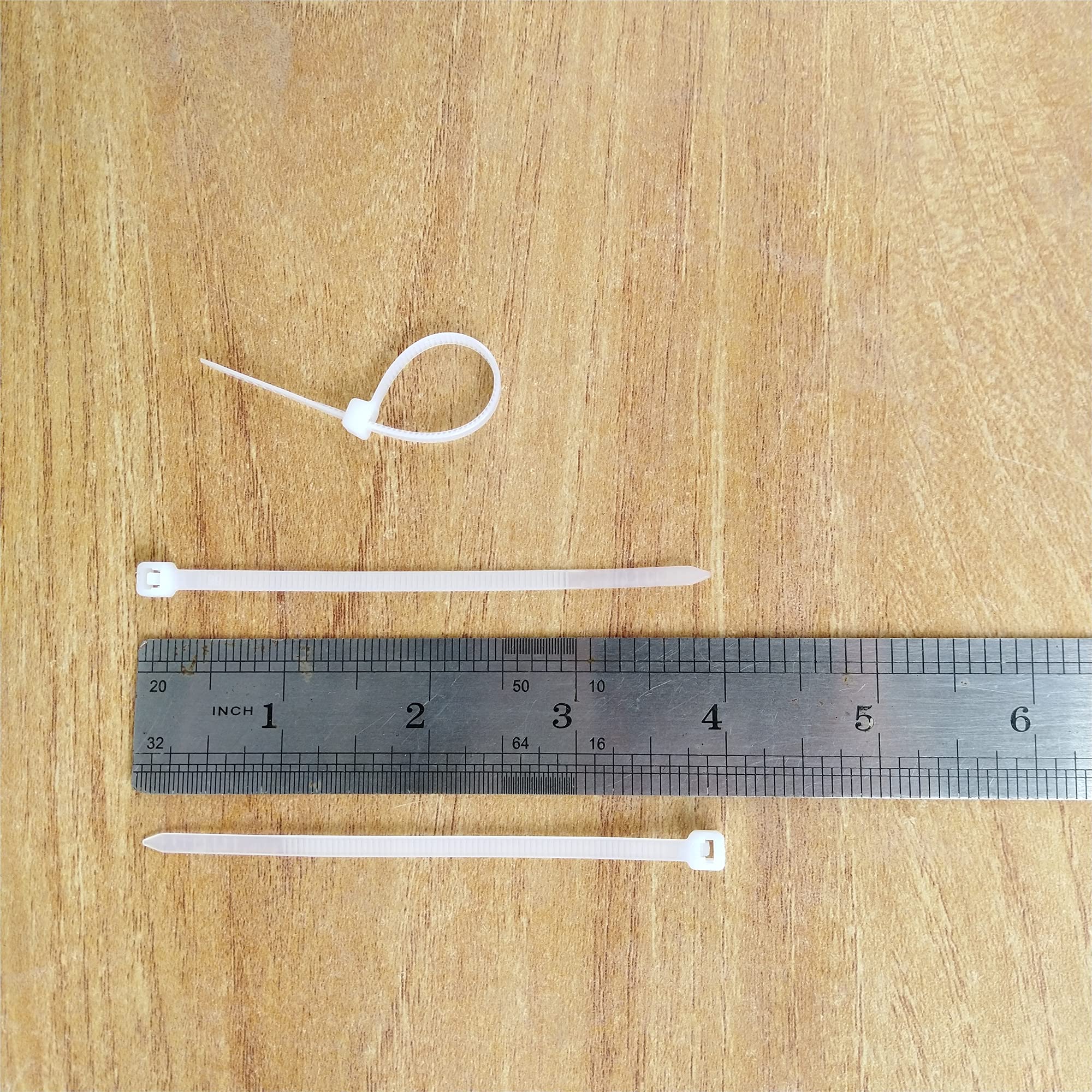 Foto 2 | Bridas Miwutz 500 Unidades 10 cm Nailon de Alta Resistencia Blanco - Venta Internacional