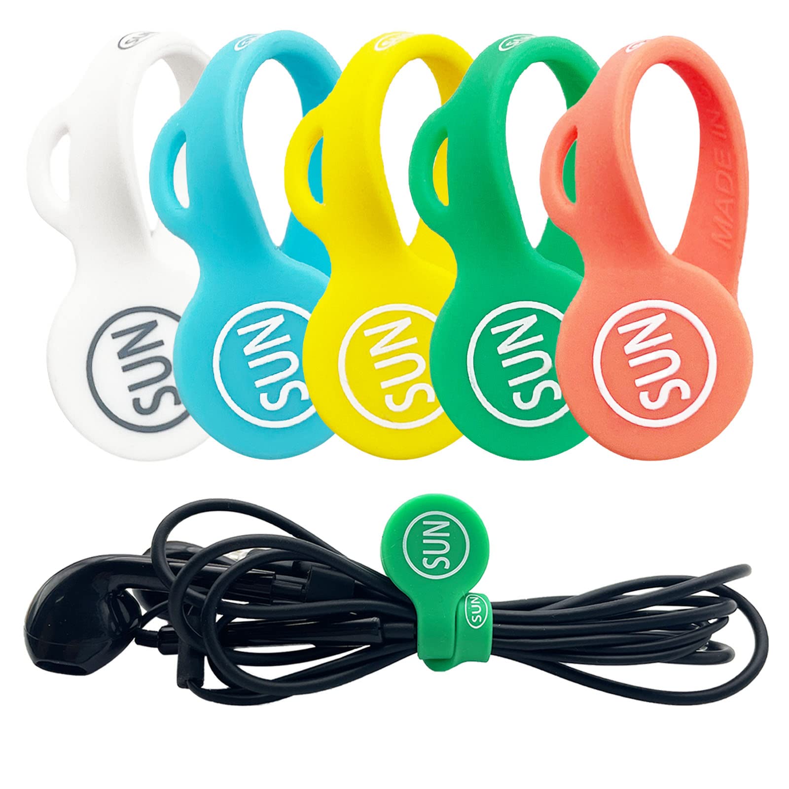 Foto 3 pulgar | Organizadores De Cables Magnéticos Sunficon Paquete De 5 Varios Colores - Venta Internacional