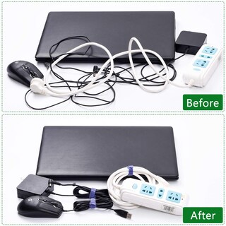 Foto 5 | Bridas para Cables Oneleaf 60 Piezas Reutilizables - Venta Internacional