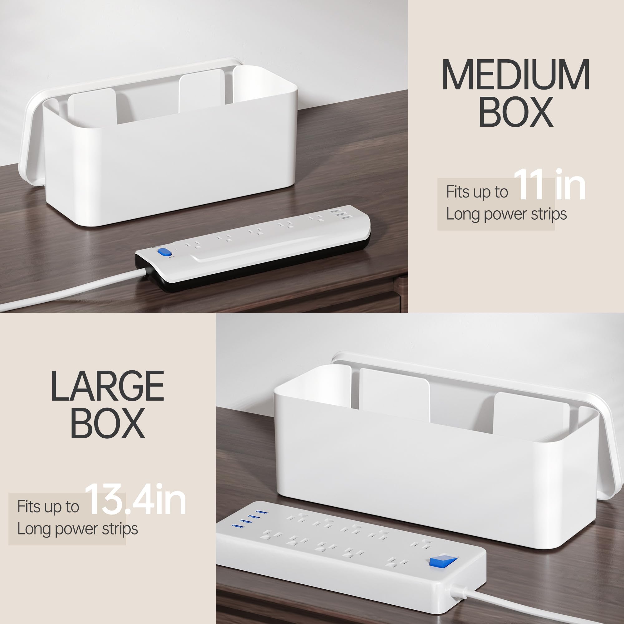 Foto 6 pulgar | Caja De Gestión De Cables Yecaye Grande Y Mediana Para El Hogar Y La Oficina - Venta Internacional.