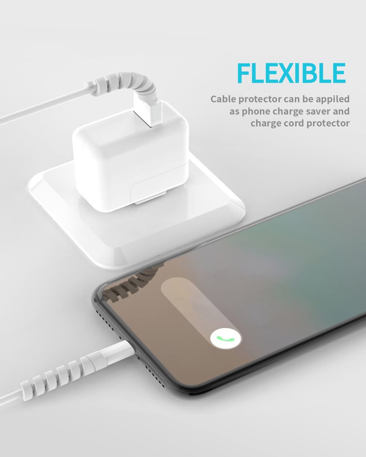 Foto 3 pulgar | Cable Protector De Cable Higgat De Silicona Para Teléfono, Tableta O Portátil - Venta Internacional.
