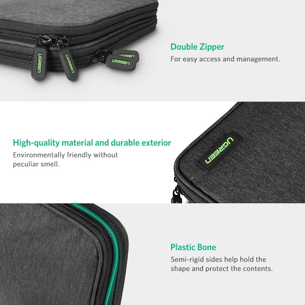 Foto 7 pulgar | Organizador de Viaje Ugreen - Bolsa de Almacenamiento para Dispositivos electrónicos color Negro - Venta Internacional