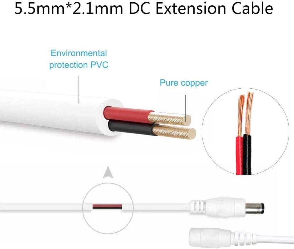Foto 7 pulgar | Cable De Extensión De Alimentación De 12 V 5 M Para Cámara - Venta Internacional.