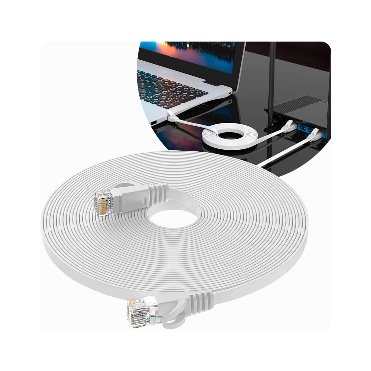 Foto 1 | Cable Ethernet Ugreen Cat7 RJ45 de 15 m para Red 10 Gbps - Venta Internacional