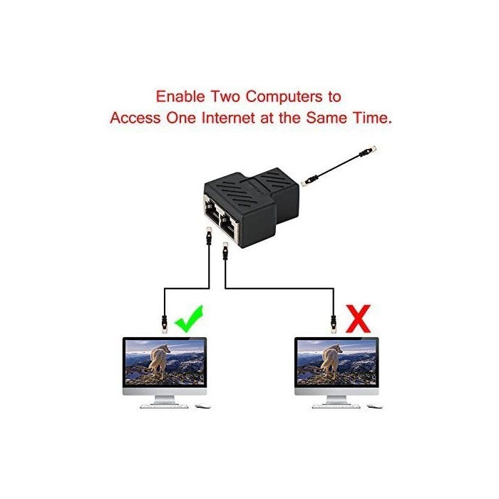 Foto 3 pulgar | Adaptador de Ethernet Negro-Venta Internacional