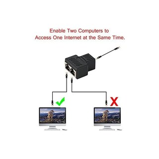 Foto 2 | Adaptador de Ethernet Negro-Venta Internacional