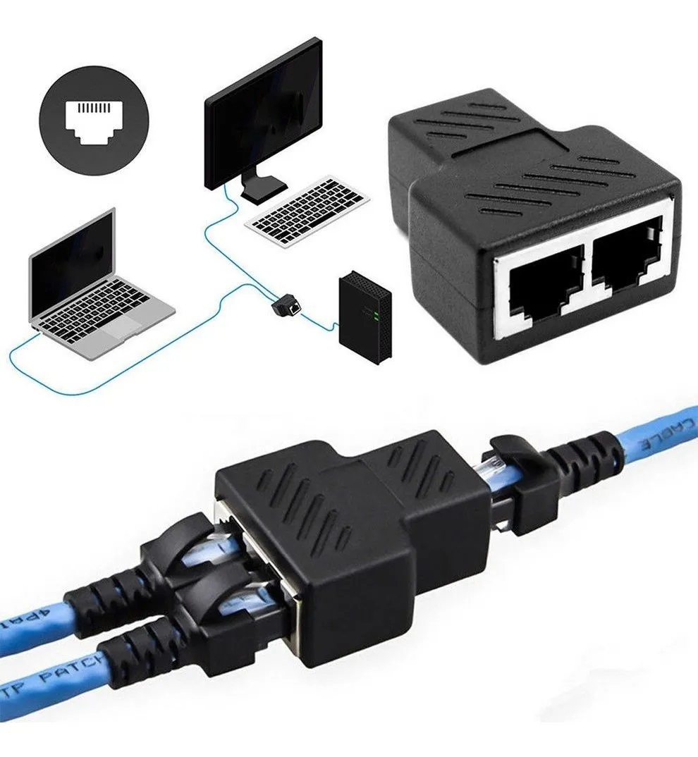 Foto 7 | Adaptador de Ethernet Negro-Venta Internacional