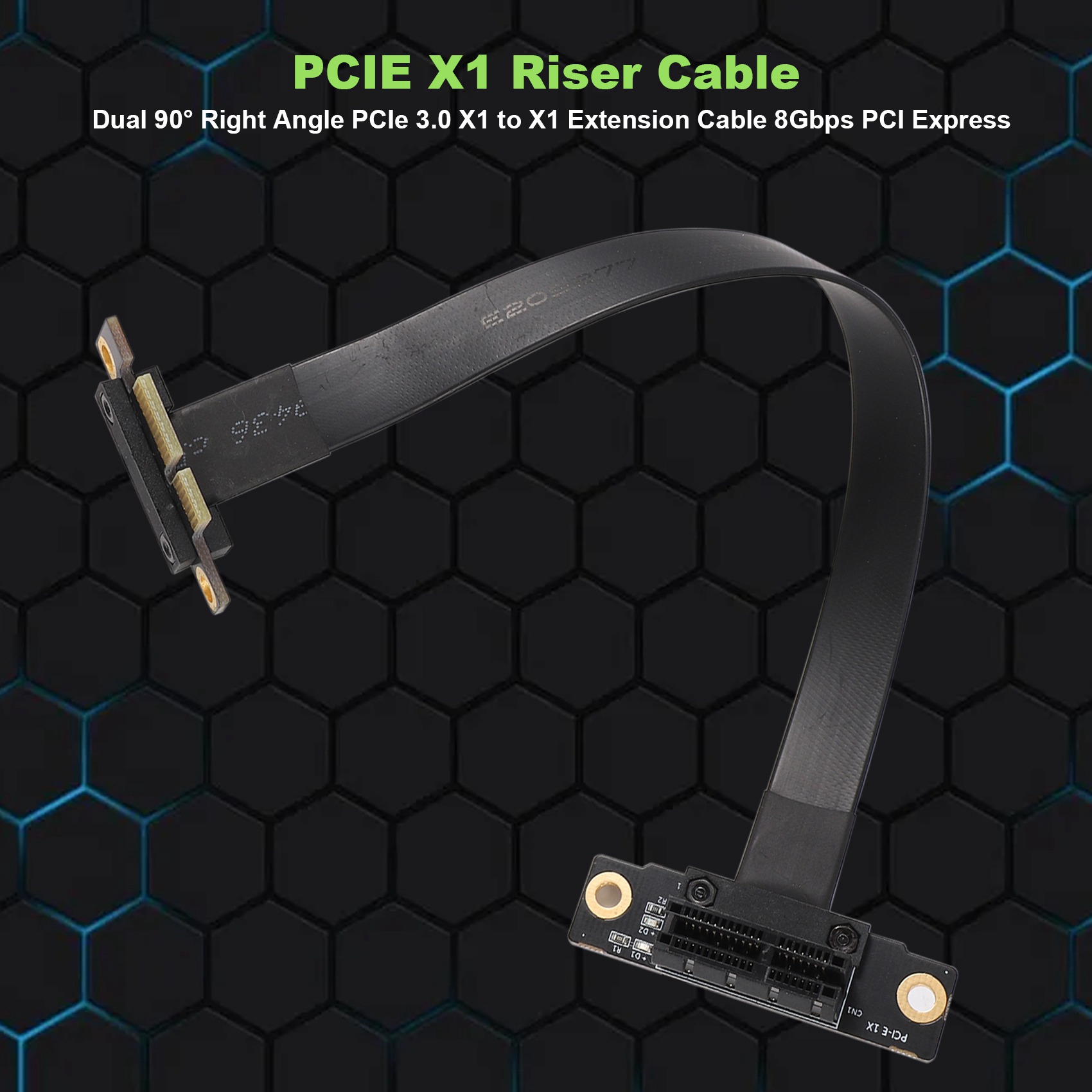 Foto 2 | Cable Vertical Pcie X1 Dual Pcie 3.0 X1 En Ángulo Recto De 90 Grados - Venta Internacional.