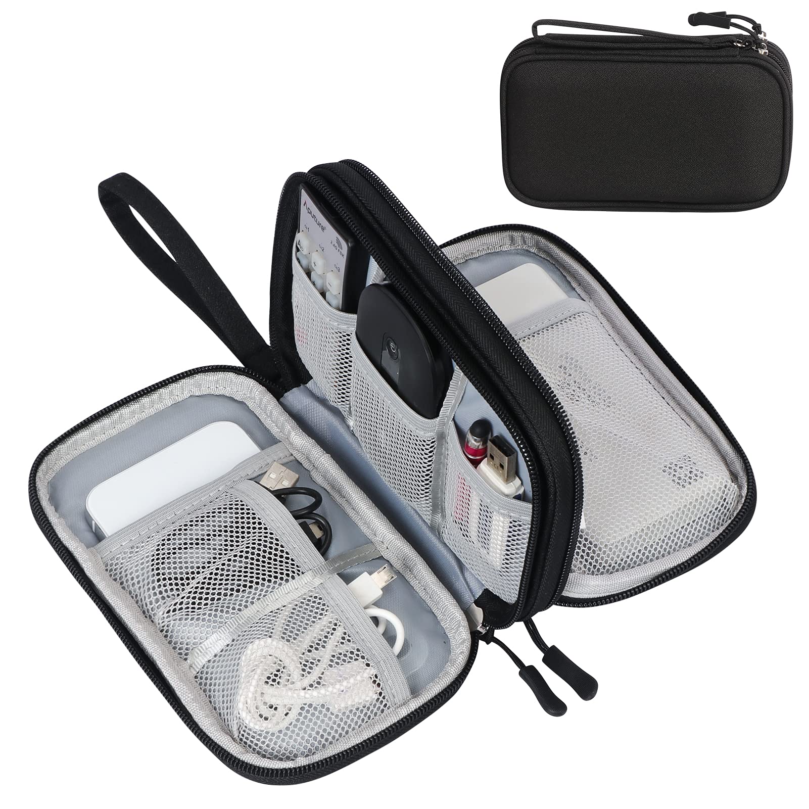 Funda Organizadora De Cables De Viaje Fyy Electronic Accessories Negra - Venta Internacional. $439