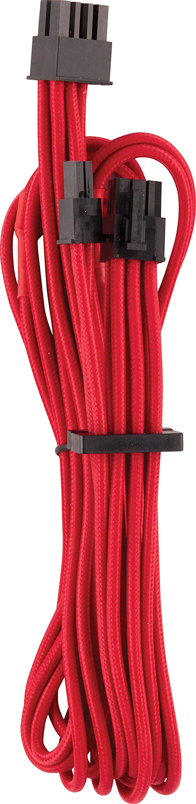 Foto 2 pulgar | Cables Pcie Corsair Premium Con Funda Individual En Rojo - Venta Internacional.