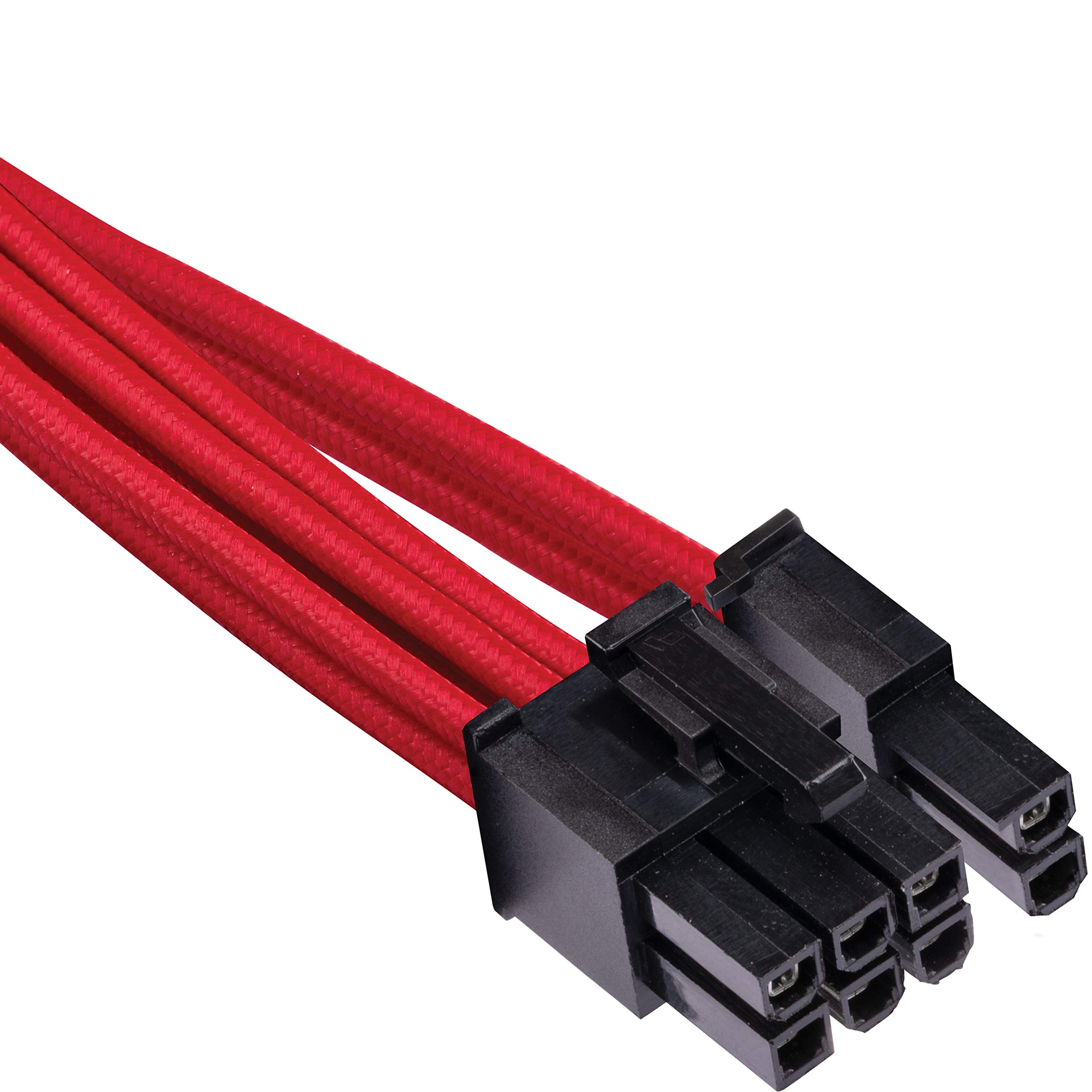 Foto 3 pulgar | Cables Pcie Corsair Premium Con Funda Individual En Rojo - Venta Internacional.