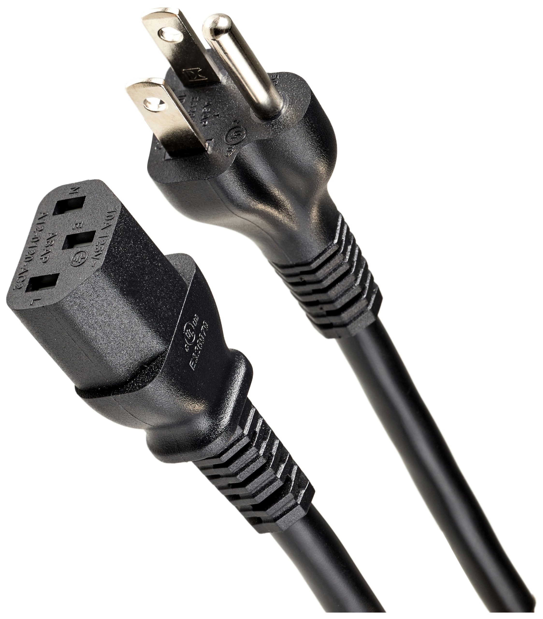 Foto 2 pulgar | Cable De Alimentación Amazon Basics De Repuesto De 12 Pies, Negro - Venta Internacional.