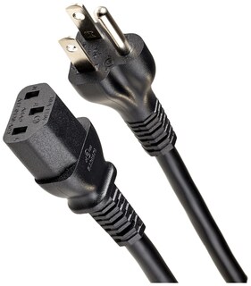 Foto 1 | Cable De Alimentación Amazon Basics De Repuesto De 12 Pies, Negro - Venta Internacional.