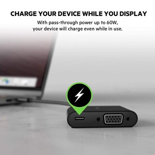 Foto 3 | Adaptador de Carga USB C a VGA + de Belkin para MacBook y iPad - Venta Internacional