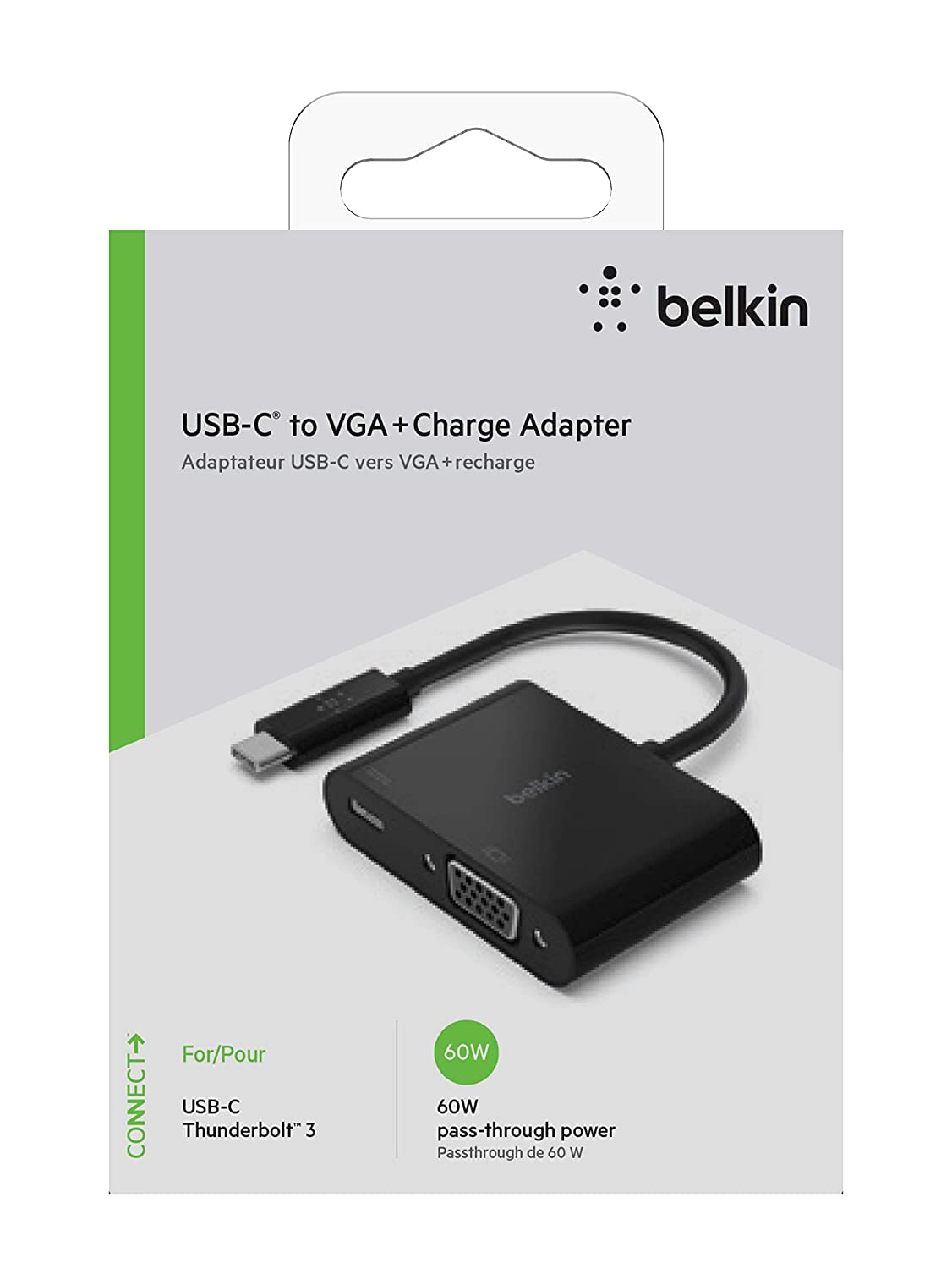 Foto 4 | Adaptador de Carga USB C a VGA + de Belkin para MacBook y iPad - Venta Internacional