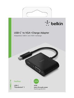 Foto 4 | Adaptador de Carga USB C a VGA + de Belkin para MacBook y iPad - Venta Internacional
