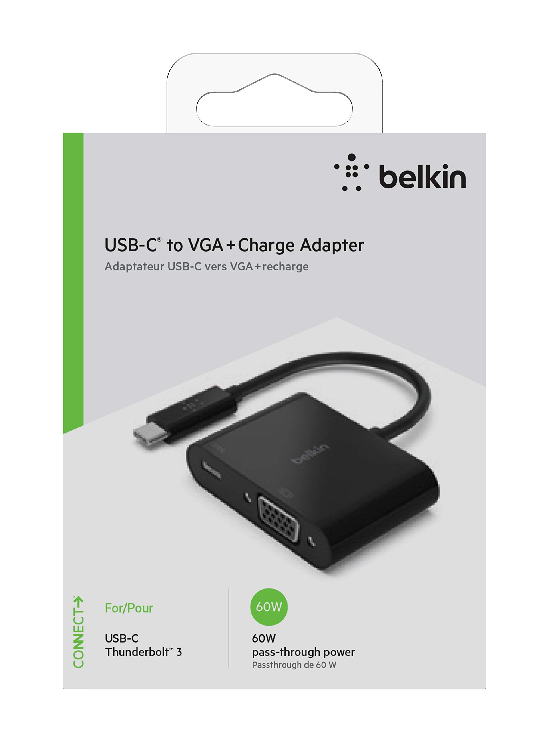 Foto 6 | Adaptador de Carga USB C a VGA + de Belkin para MacBook y iPad - Venta Internacional