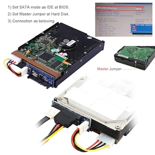 Foto 2 | Adaptador Conversor Cablecc Ide/pata De 40 Pines De Disco A Sata Hembra - Venta Internacional.