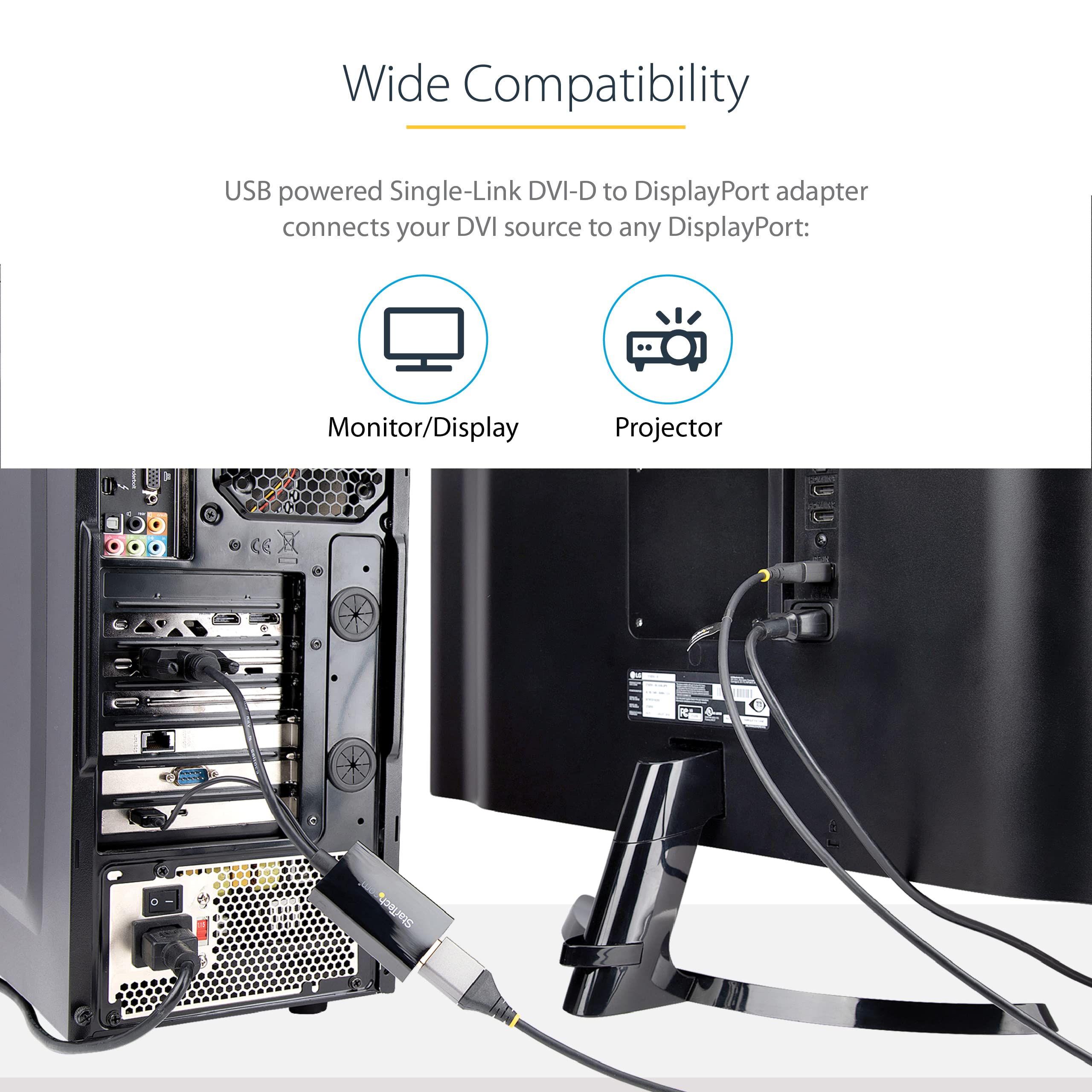 Foto 3 | Adaptador Startech.com Dvi A Displayport Dvi-d A Dp 1920x1200 - Venta Internacional.