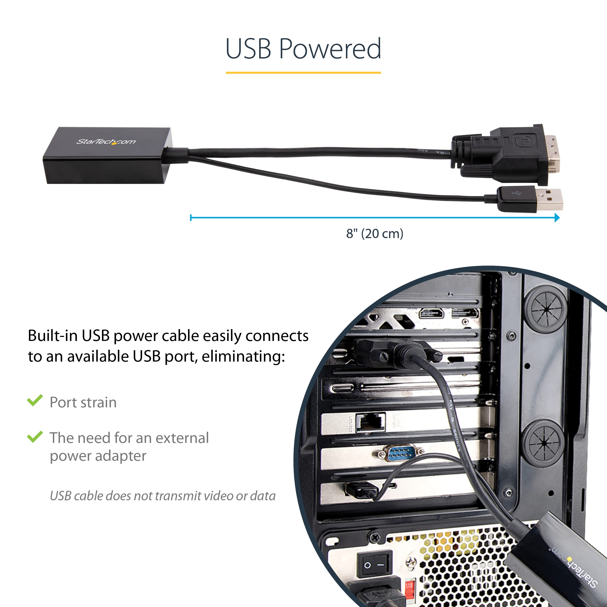 Foto 5 | Adaptador Startech.com Dvi A Displayport Dvi-d A Dp 1920x1200 - Venta Internacional.
