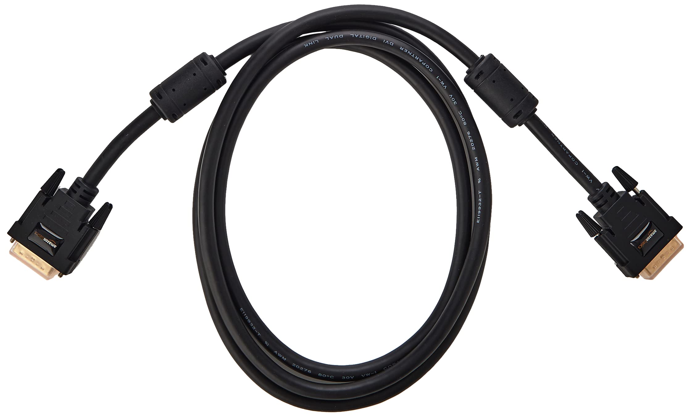Foto 1 | Cable Adaptador De Monitor Amazon Basics Dvi A Dvi De 2 M, Negro - Venta Internacional.