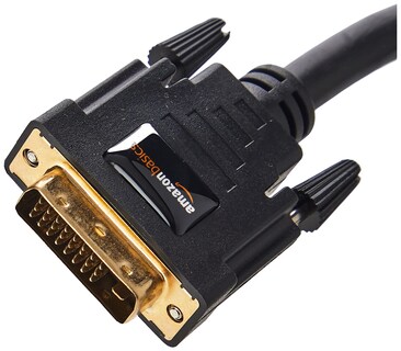 Foto 2 | Cable Adaptador De Monitor Amazon Basics Dvi A Dvi De 2 M, Negro - Venta Internacional.