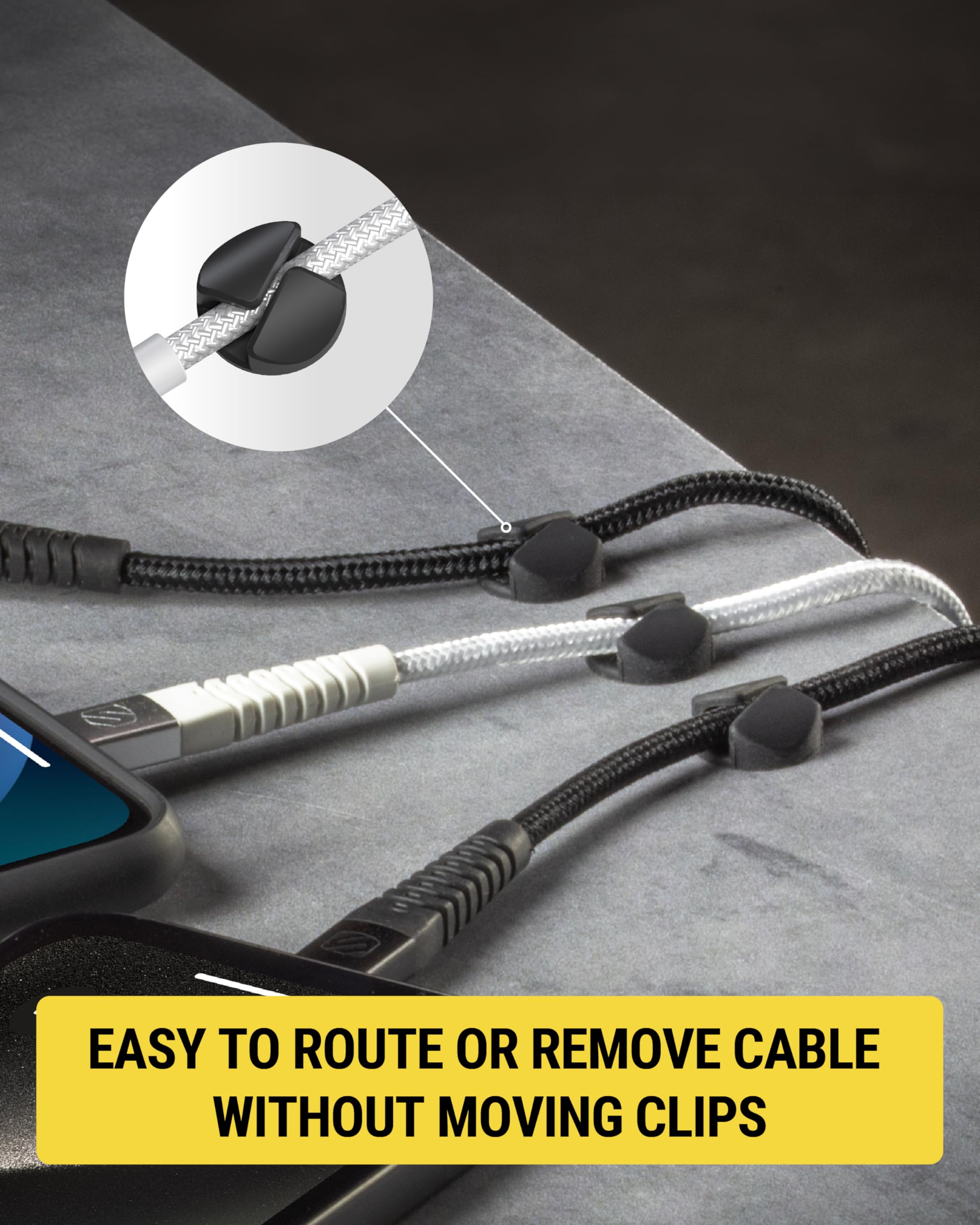Foto 4 pulgar | Kit De Gestión De Cables Scosche Cmar-6pkrp, Paquete De 6, Negro - Venta Internacional.