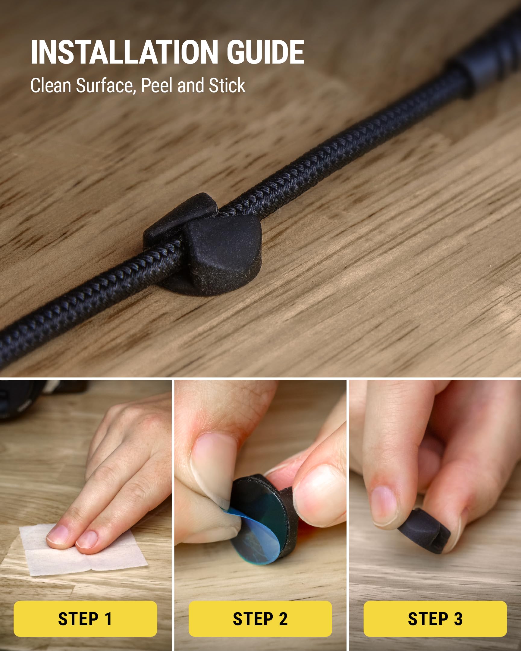 Foto 6 pulgar | Kit De Gestión De Cables Scosche Cmar-6pkrp, Paquete De 6, Negro - Venta Internacional.
