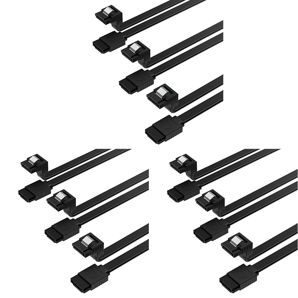 Foto 2 pulgar | Cable De Datos Sata Iii Sabrent Cb-srk3 En Ángulo Recto De 50 Cm (paquete De 9) - Venta Internacional.