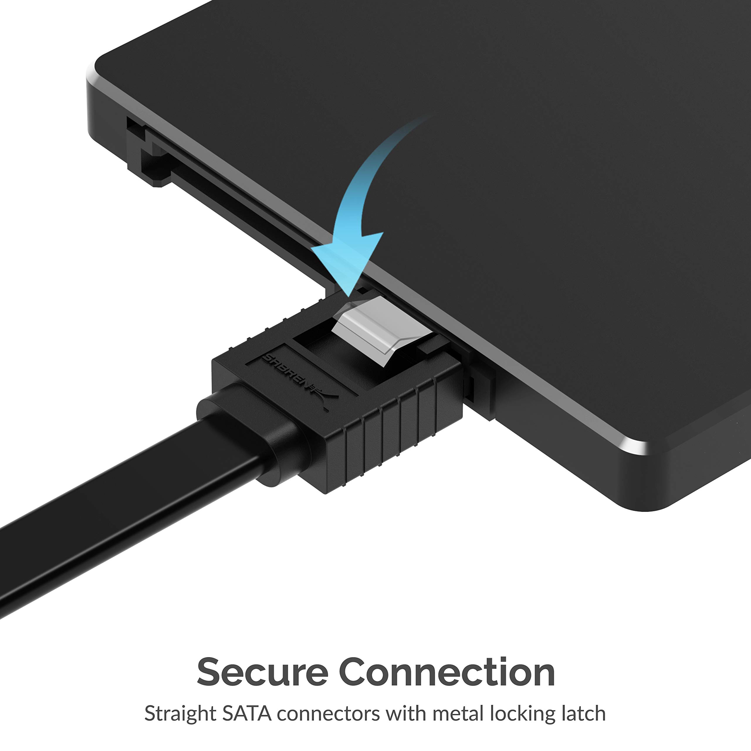 Foto 5 | Cable De Datos Sata Iii Sabrent Cb-srk3 En Ángulo Recto De 50 Cm (paquete De 9) - Venta Internacional.