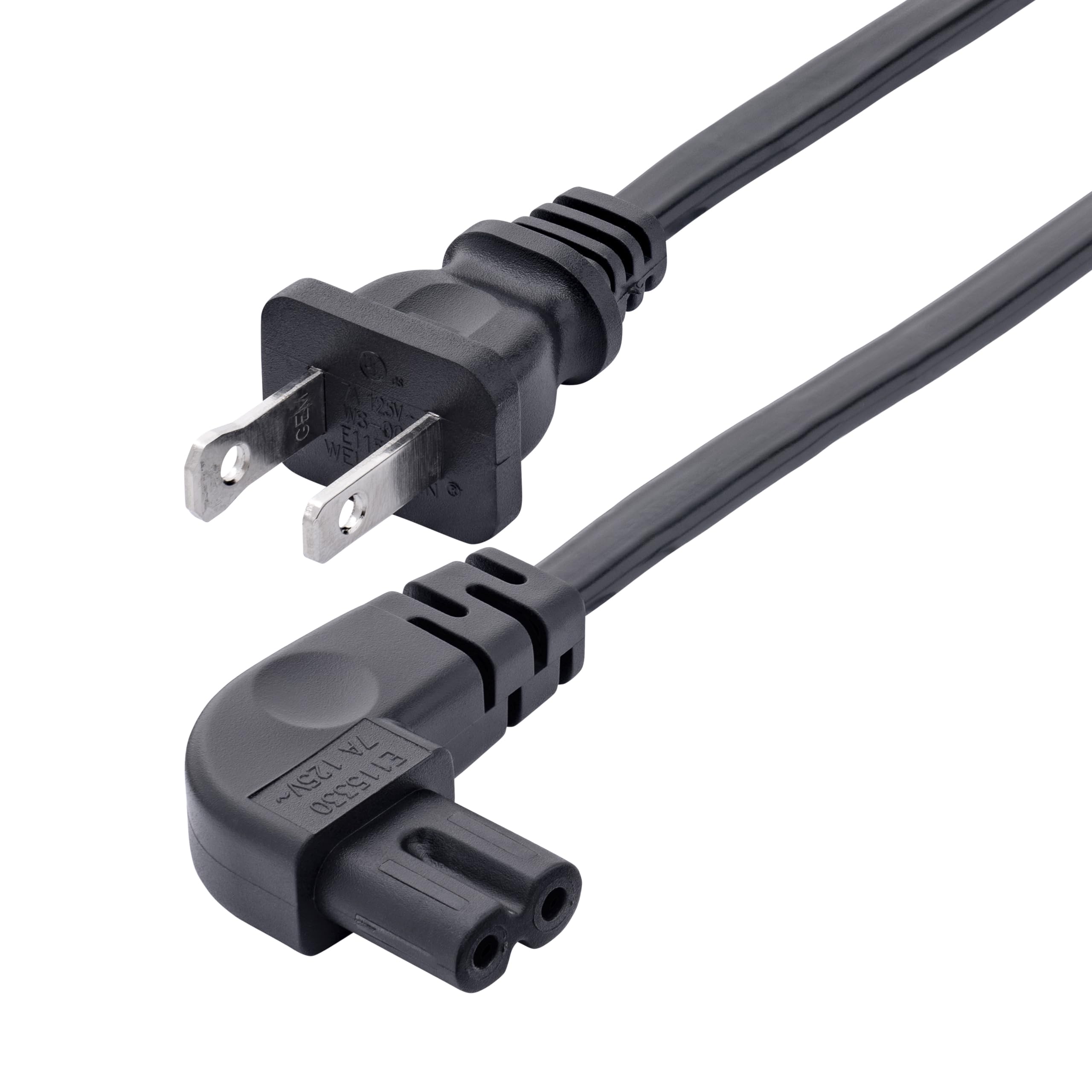 Foto 2 pulgar | Cable De Alimentación Para Ordenador Portátil Startech.com 3m Nema 1-15p A Ángulo Recto C7 - Venta Internacional.