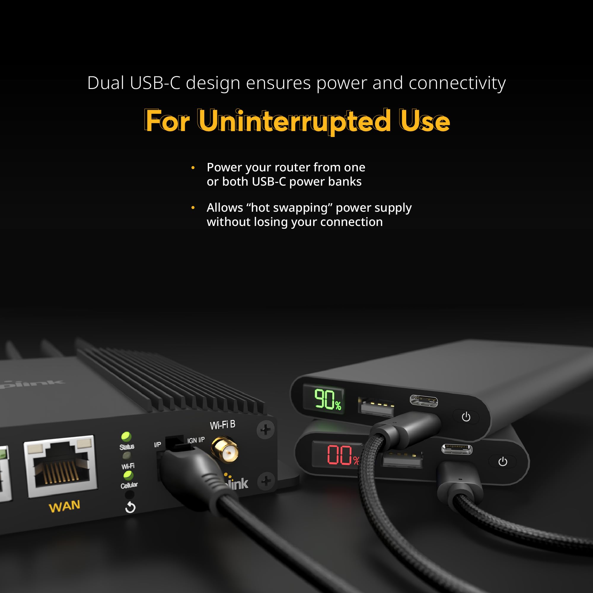 Foto 3 pulgar | Cable De Alimentación Peplink Acw-791 De 4 Pines A Enrutador Usb-c De 1,5 M - Venta Internacional.
