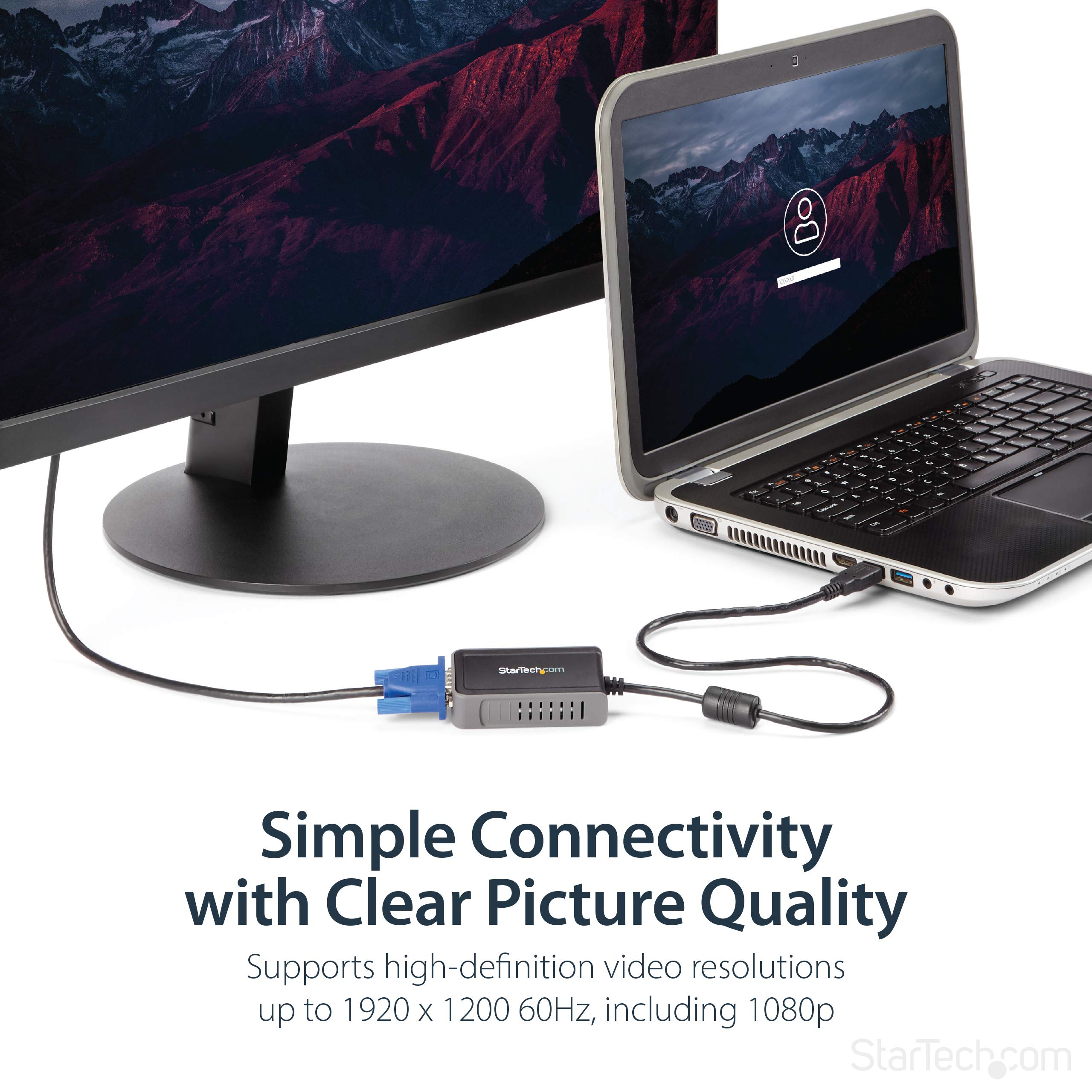 Foto 5 pulgar | Adaptador Usb A Vga Startech.com 1440x900 Para Windows - Venta Internacional.