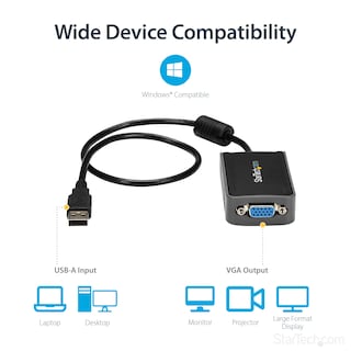 Foto 5 | Adaptador Usb A Vga Startech.com 1440x900 Para Windows - Venta Internacional.