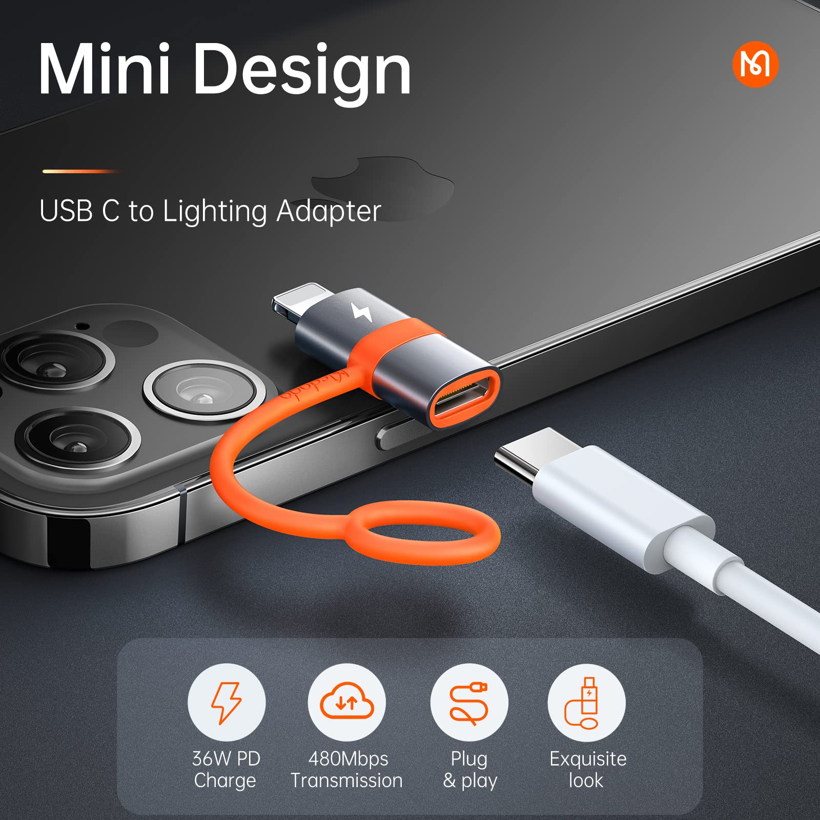 Foto 3 pulgar | Adaptador Usb C A Lightning De 36 W Pd De Carga Rápida Mcdodo - Venta Internacional.