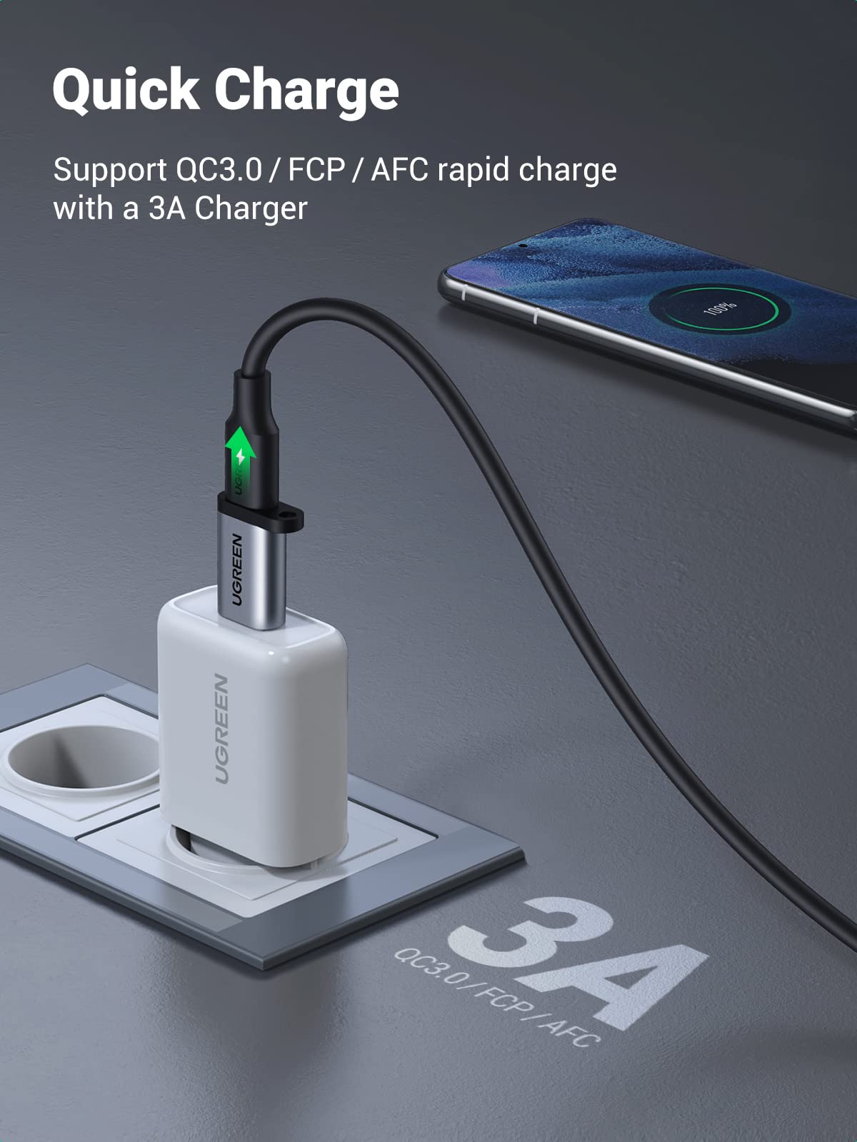 Foto 4 pulgar | Adaptador Ugreen Usb C Hembra A Usb Macho De 10 Gbps, Paquete De 2, Gris - Venta Internacional.