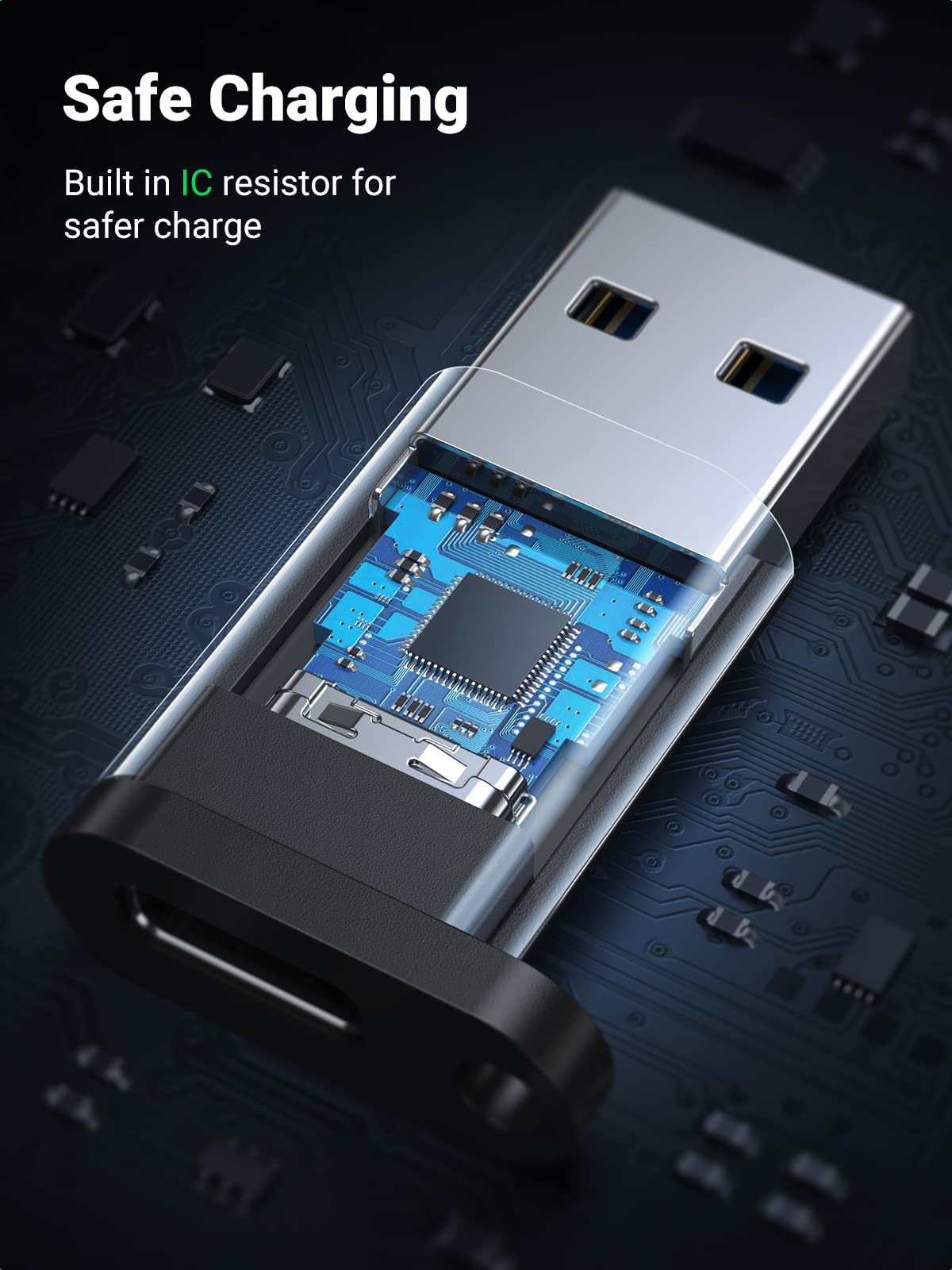 Foto 7 pulgar | Adaptador Ugreen Usb C Hembra A Usb Macho De 10 Gbps, Paquete De 2, Gris - Venta Internacional.