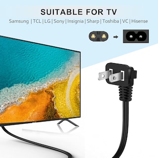 Foto 2 | Cable de Alimentación de TV 6 Pies para Samsung LG Sony Insignia TCL Roku Sharp - Venta Internacional