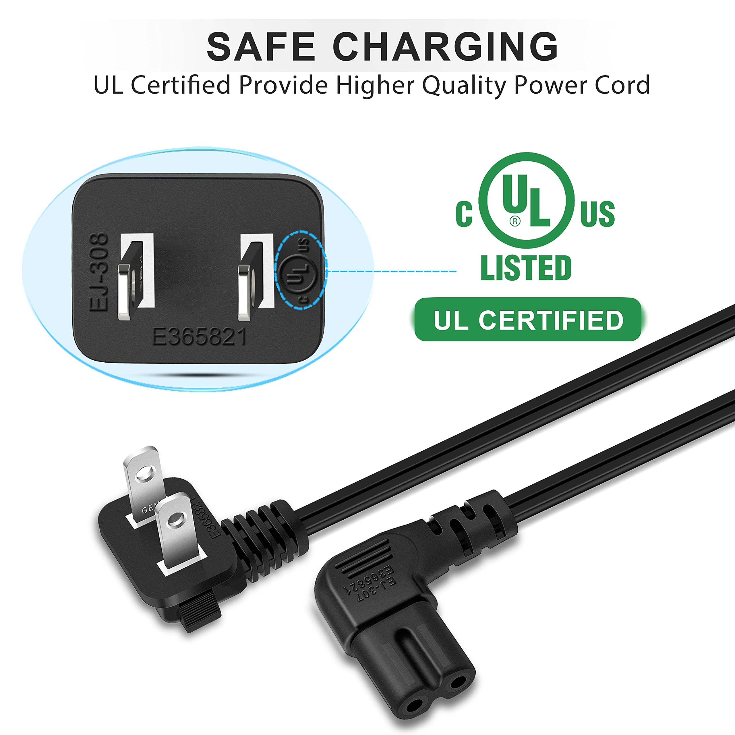Foto 5 pulgar | Cable de Alimentación de TV 6 Pies para Samsung LG Sony Insignia TCL Roku Sharp - Venta Internacional